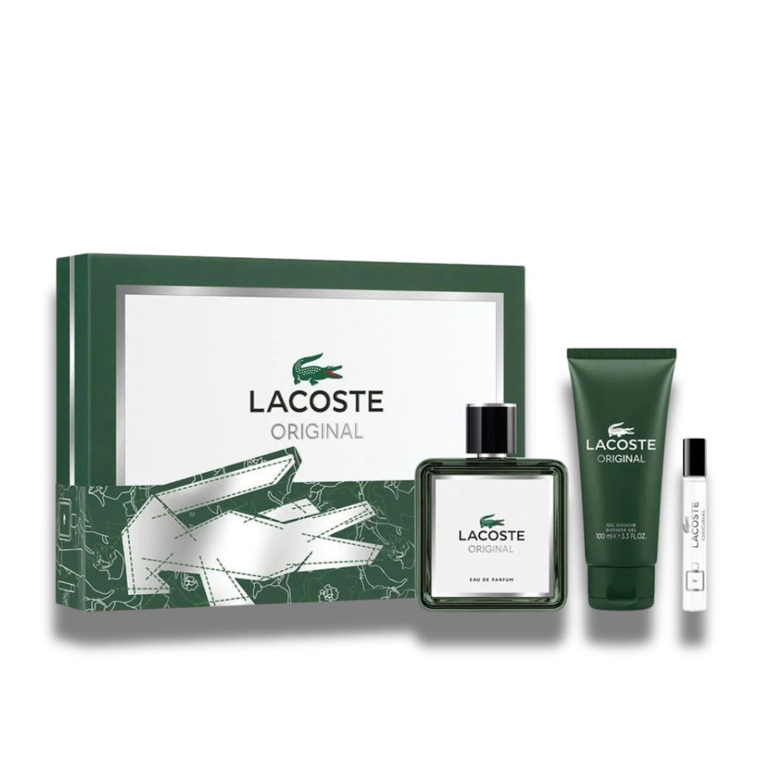 Lacoste Original M 3 Piece Set ( EDP + EDP 7.5Ml + S/Gel)