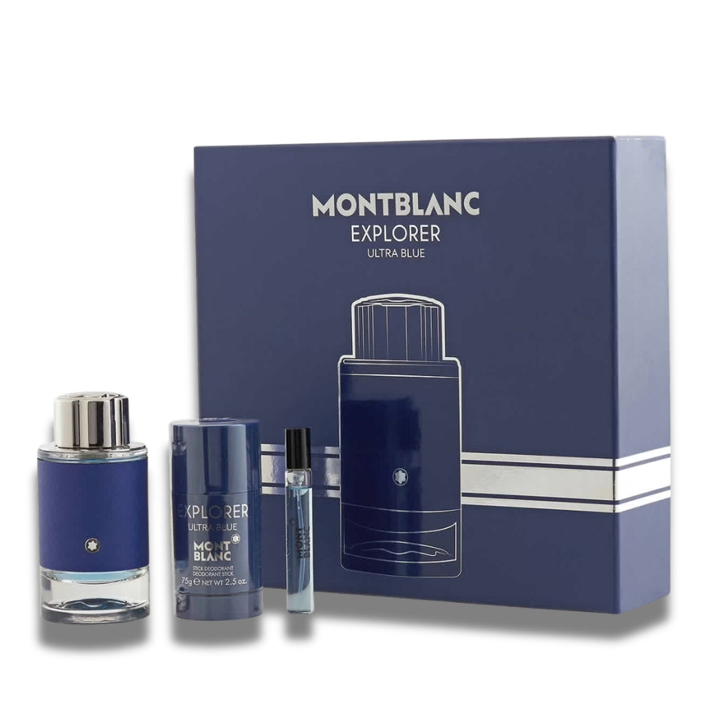Mont Blanc Explorer Ultra Blue Men Gift Set