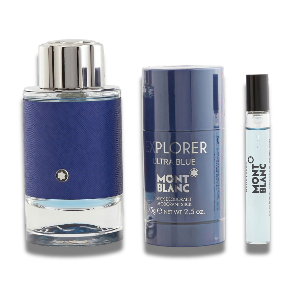 Mont Blanc Explorer Ultra Blue Men Gift Set
