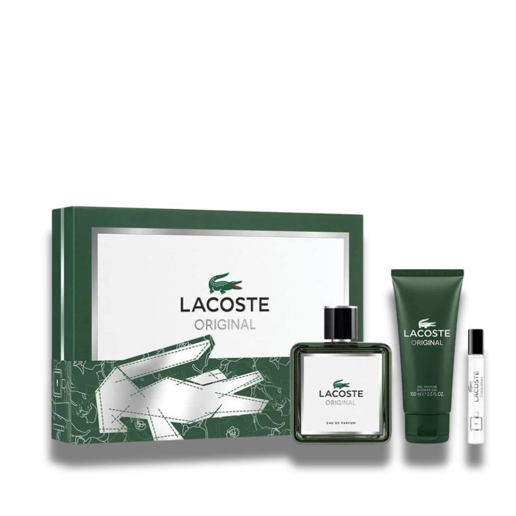 Lacoste Original M 3 Piece Set ( EDP + EDP 7.5Ml + S/Gel)