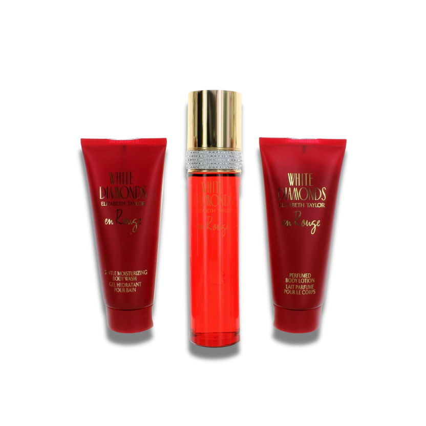 Elizabeth Taylor White Diamonds En Rouge 3 Piece Gift Set