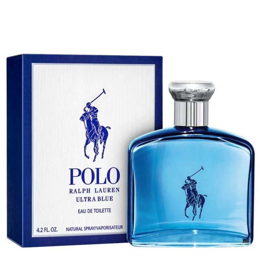 Ralph Lauren Polo Ultra Blue Eau de Toilette bottle and box